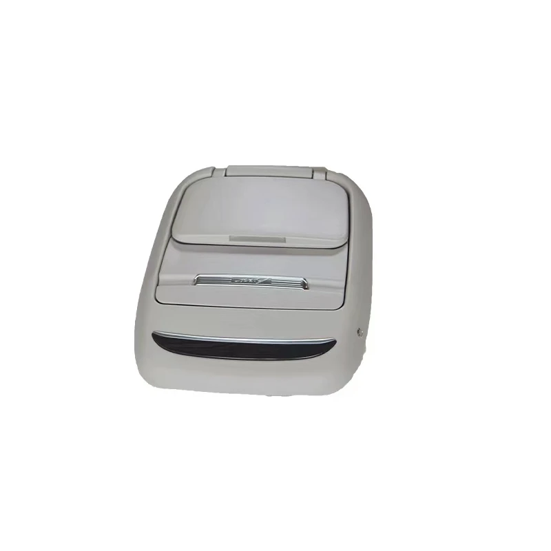 One-button electric retractable white car modified seat back table