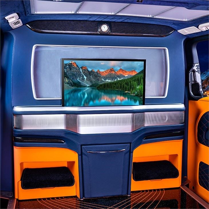 Toyota Alpha Car Partition With TV