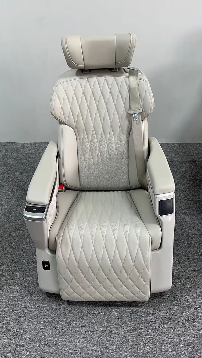 MPV মডেলের জন্য সাদা নাপা চামড়ার মধ্য সারির বিলাসবহুল আসন