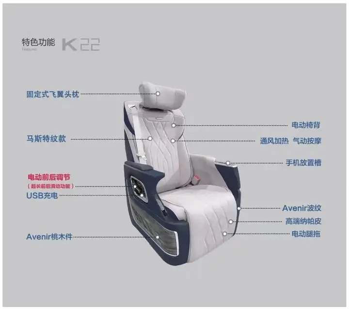 Car Interior For Alphard Van Minibus W447 Luxury Three Seats